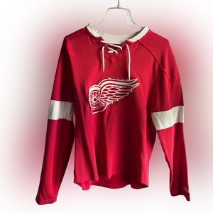 Detroit Red Wings Waffle Hoodie - Size S